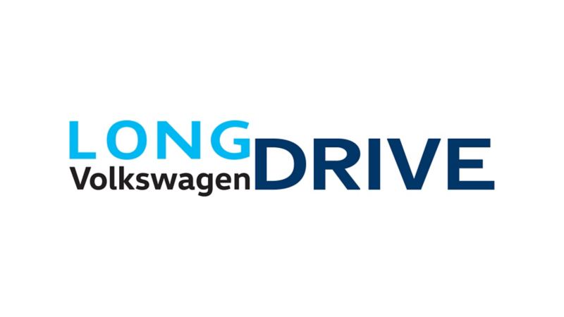 Long Drive VW. Logo de plan de asistencia Volkswagen para mantenimiento de autos. 