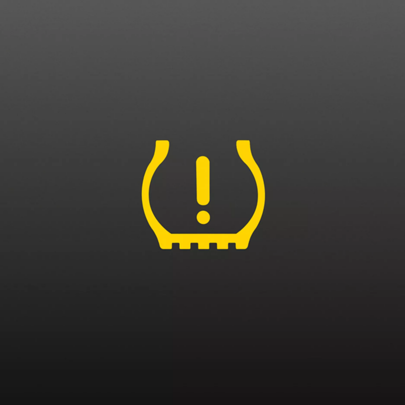 VW Tyre pressure warning sesnsor light symbol