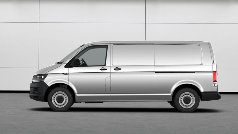 side view of the transporter panel van