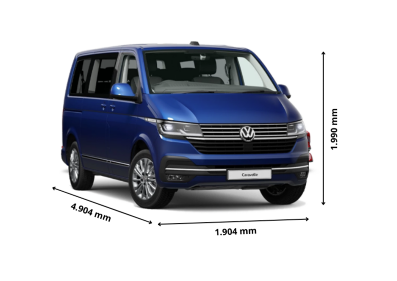 medidas volkswagen caravelle canarias