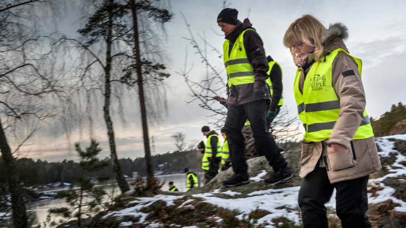 Missing People skallgångskedja