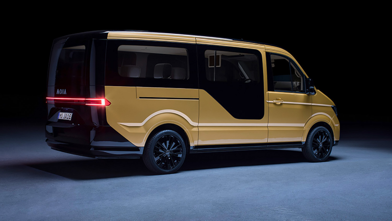 Volkswagen MOIA, eldriven samåkningsbuss, exteriör