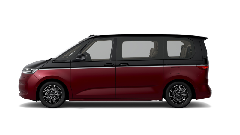VW Multivan in der Seitenansicht.