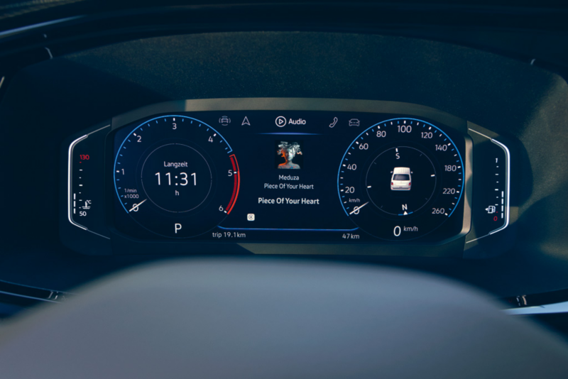 El digital cockpit del VW Multivan 6.1.