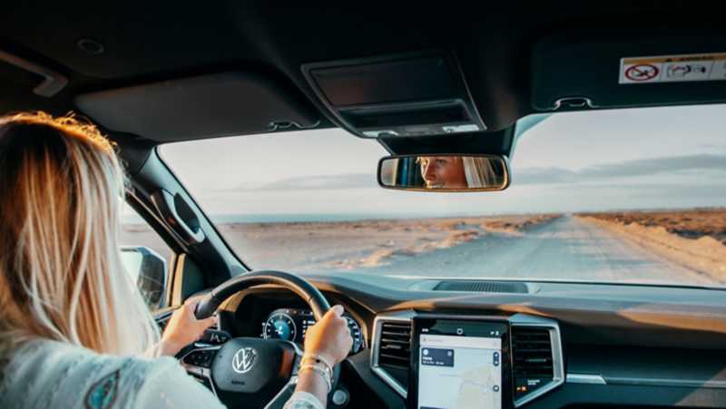 El panel de instrumentos del VW Amarok.