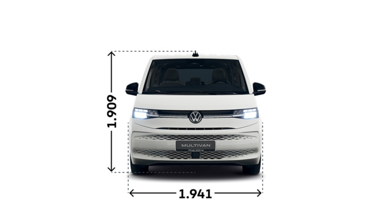 Der VW Multivan "ENERGY" eHybrid von vorne.