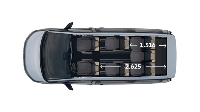 VW Multivan Life widok z góry.