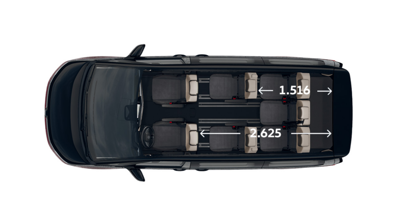 VW Multivan Style widok z góry.