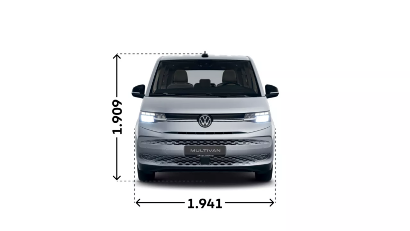 VW Multivan Life widok z przodu.