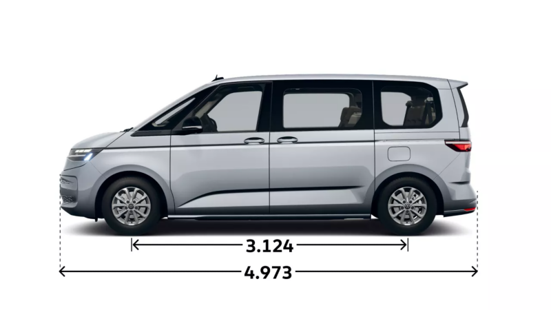 VW Multivan Life widok z boku.