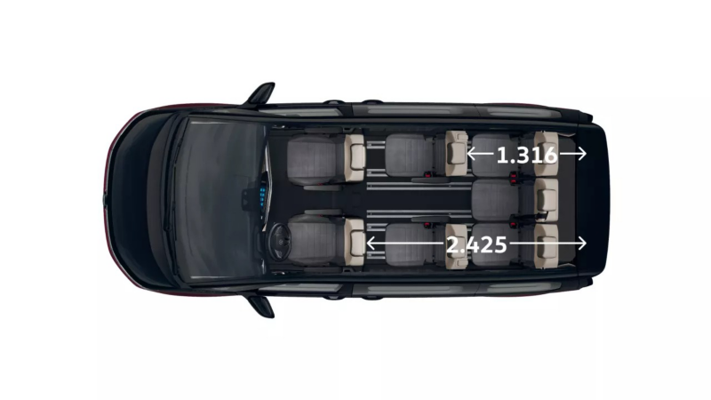 VW Multivan Style widok z góry.