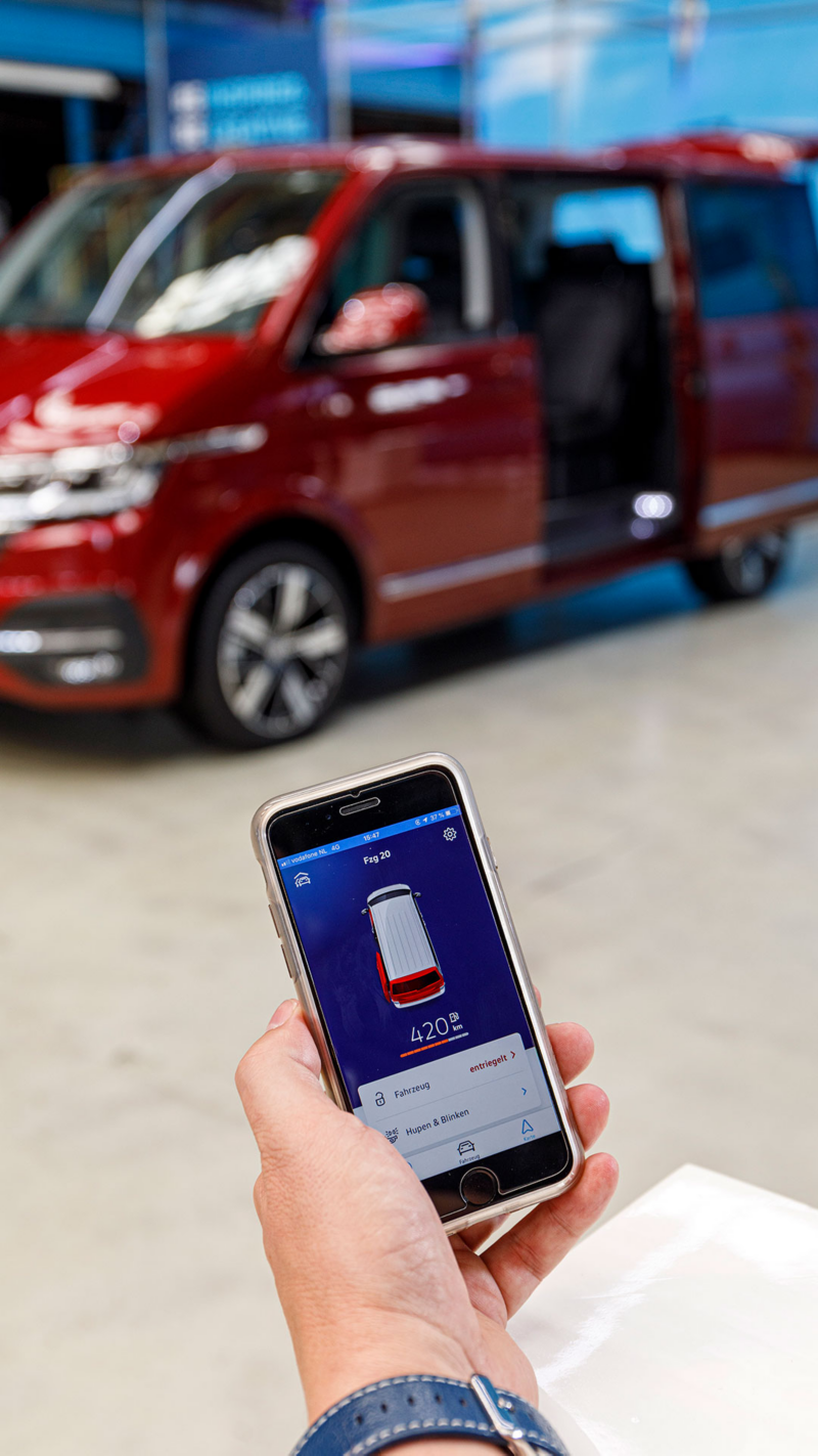 Nya VW Multivan T6.1 har appstyrning