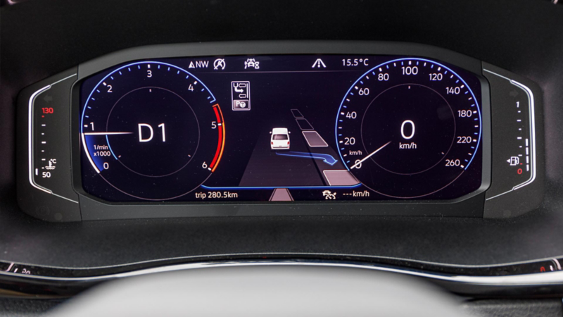 Park Assist (parkeringsassistenten) i nya Multivan T6.1