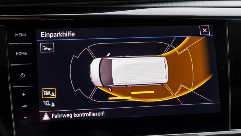 Park Assist (parkeringsassistenten) i nya Multivan T6.1