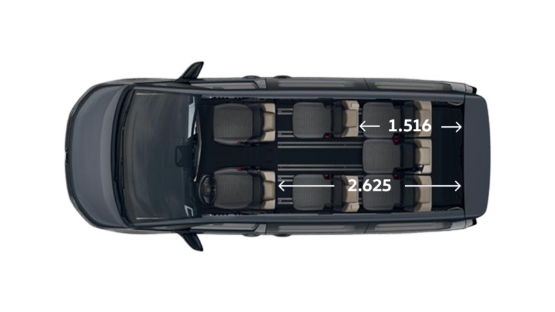 VW Multivan eHybrid widok z góry.