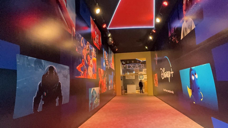 Como es Mundo Pixar en CDMX - Interior de exposición en Pabellón Santa Fe. 