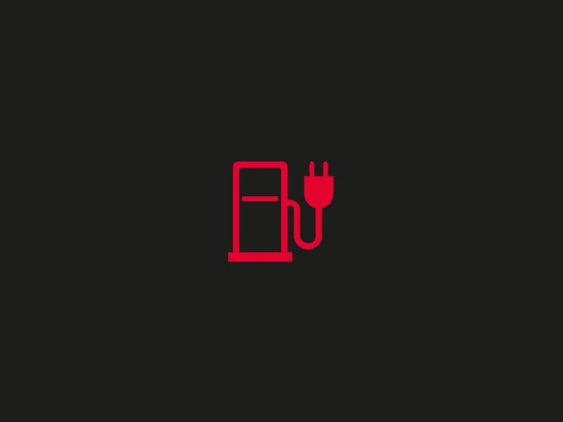 Red exhaustive discharge of the high warning light 