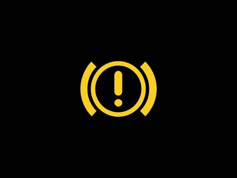 VW amber hill start assist warning icon