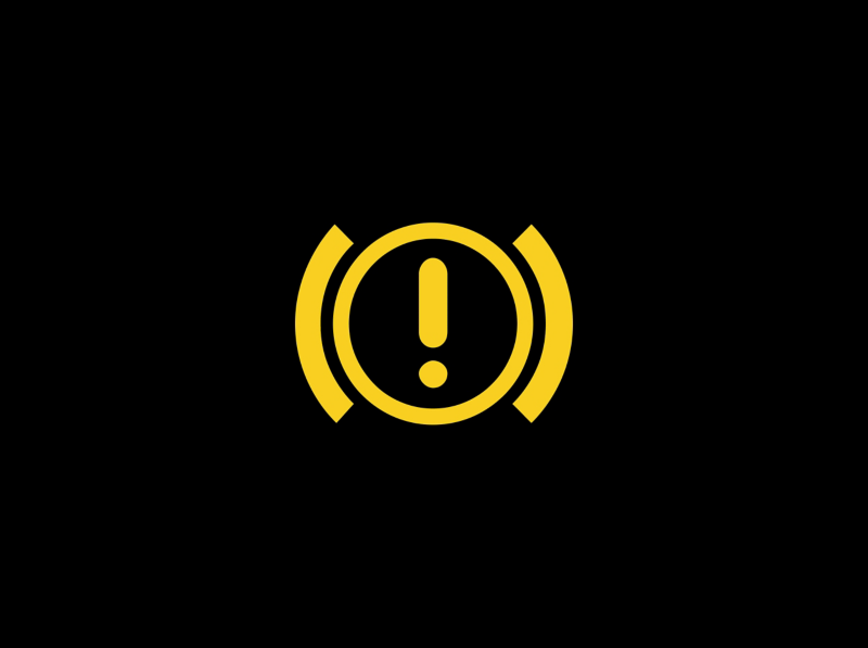 VW amber hill start assist warning icon