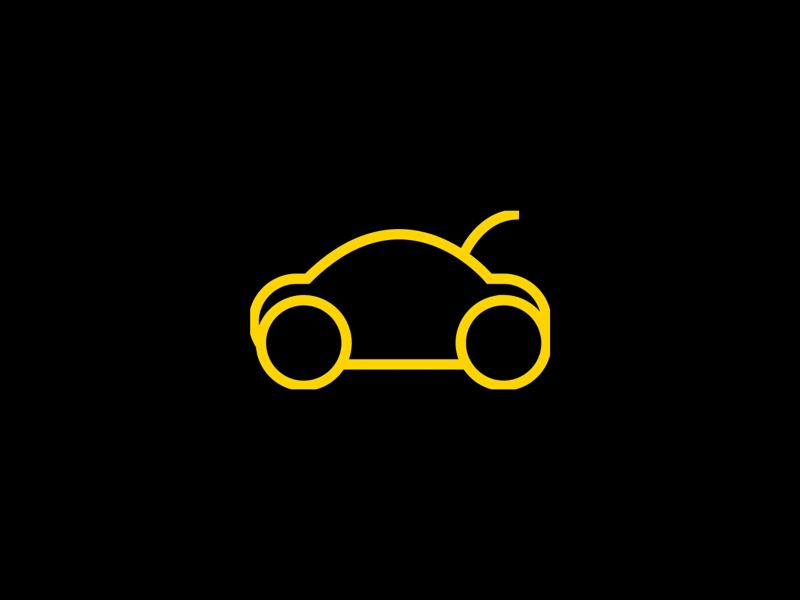 VW amber warning light rear lid is open