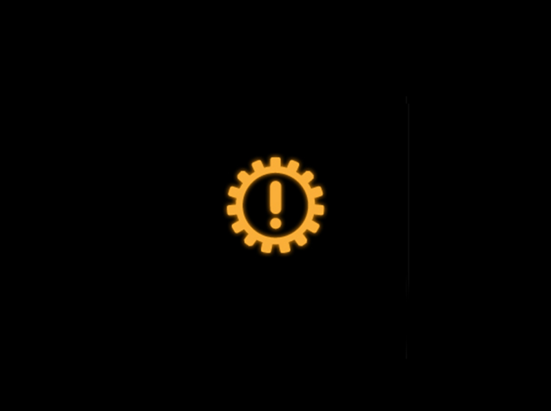 Yellow - Automatic gearbox symbol