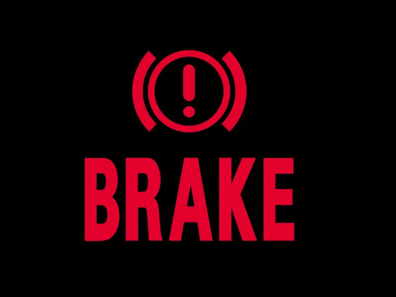 VW red warning brake system malfunction