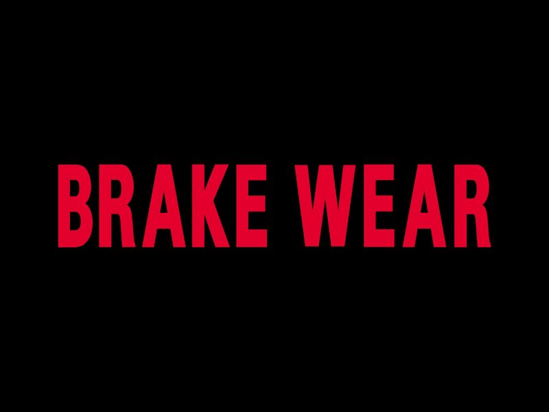 VW red warning brake wear