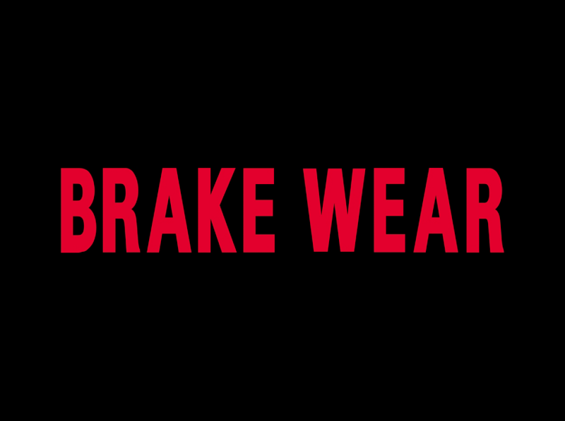 VW red warning brake wear