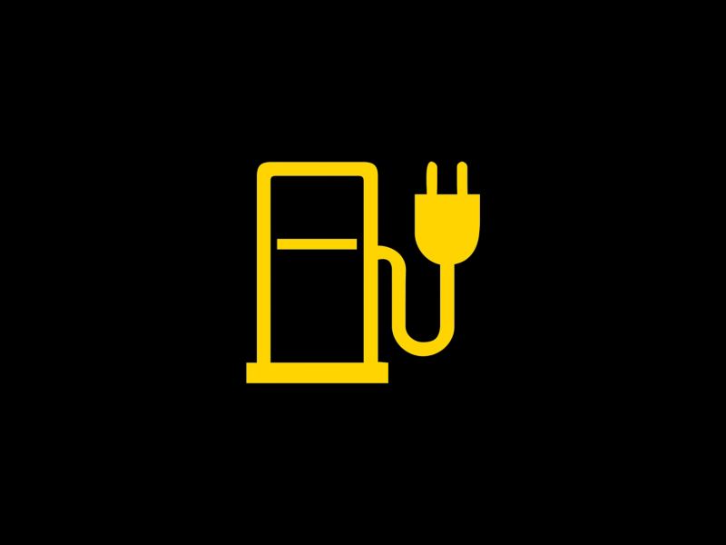 Icono de VW Amber Charge EV con estación de carga