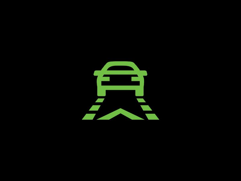 Sistema de escaneo delantero verde VW encendido