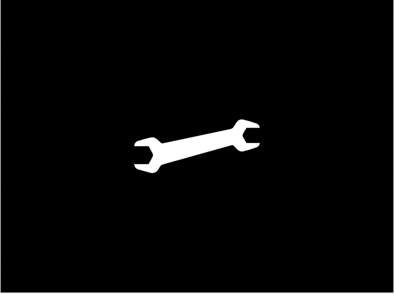 VW white serice reminder wrench