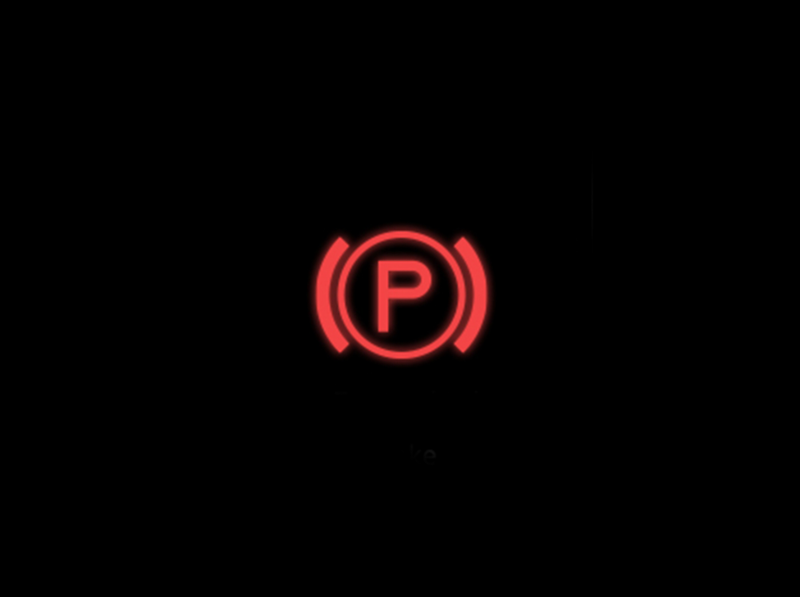 Red - Electronic parking brake symbol