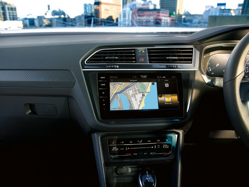 Discover Pro navigation system of the VW Tiguan