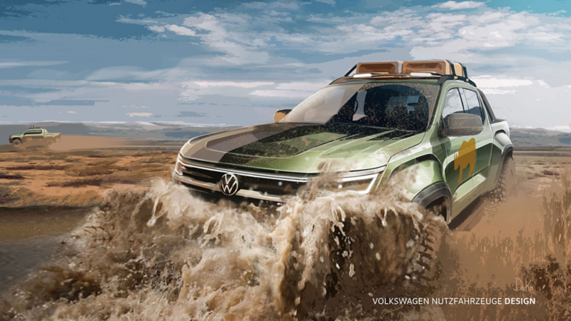 Il nuovo disegno dell'Amarok: Capacità fuoristrada nel fango
