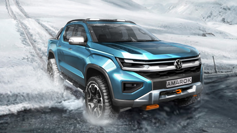 Il nuovo disegno dell'Amarok: Possibile uso fuoristrada in montagna