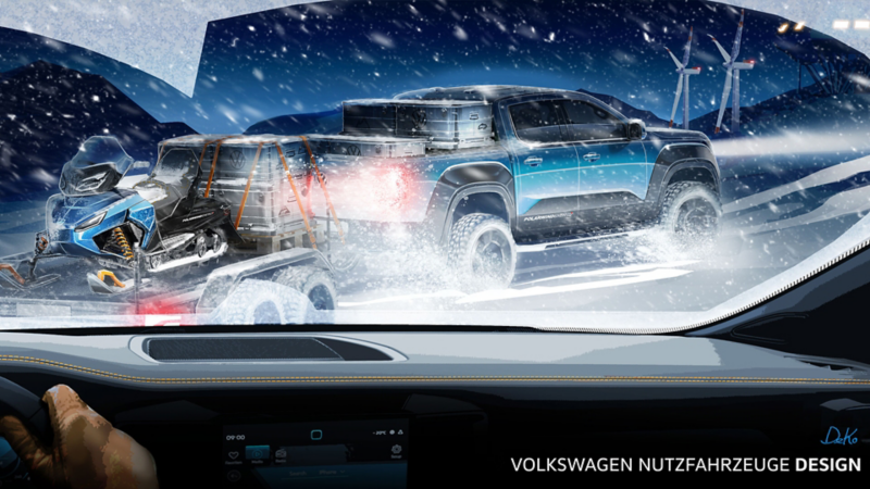 Il nuovo Amarok; il progetto di design mostra i numerosi usi possibili