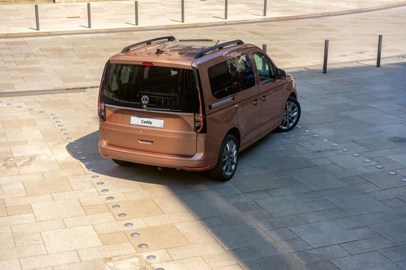 rear view of the new volkswagen caddy