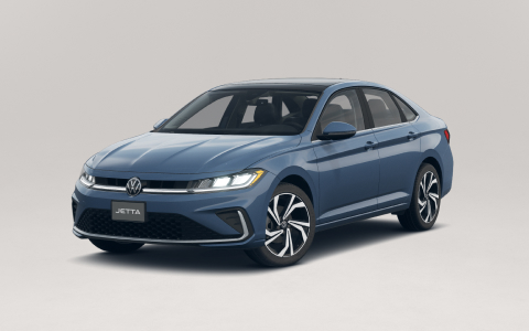A blue 2026 VW Jetta