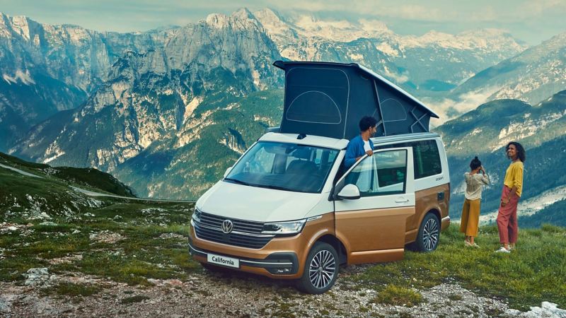 California van in nature