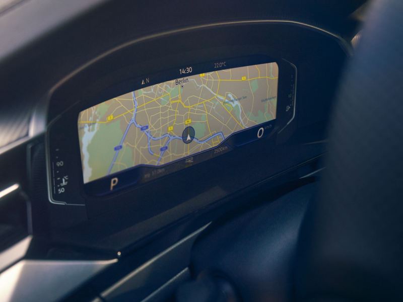 The digital Cockpit screen in a New Arteon.