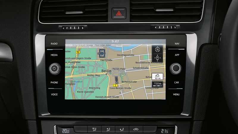 A sat nav system