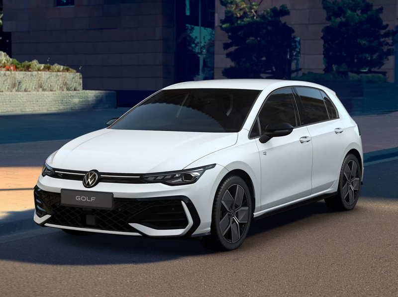 A VW Golf Black Edition parked on the street