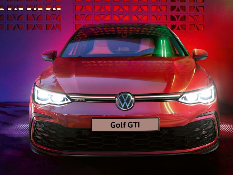 A front view of a Golf GTI