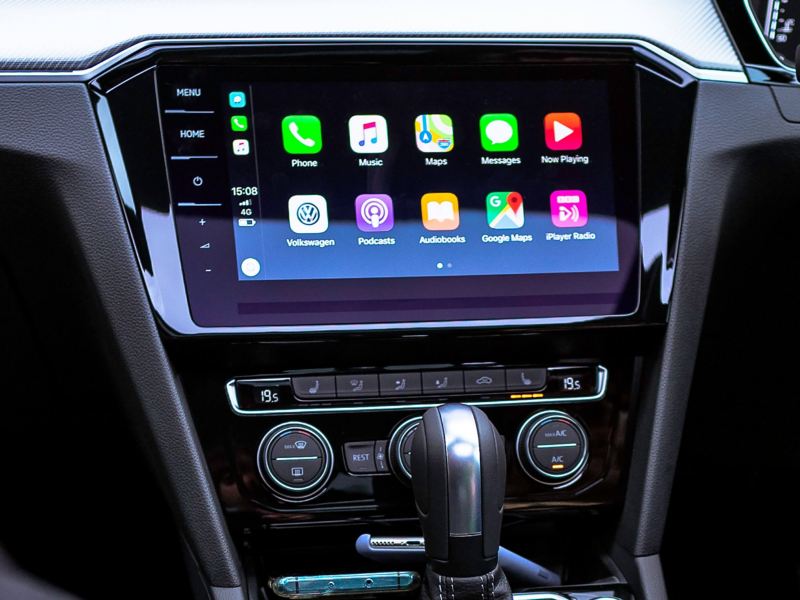 Infotainment system within the Passat Estate