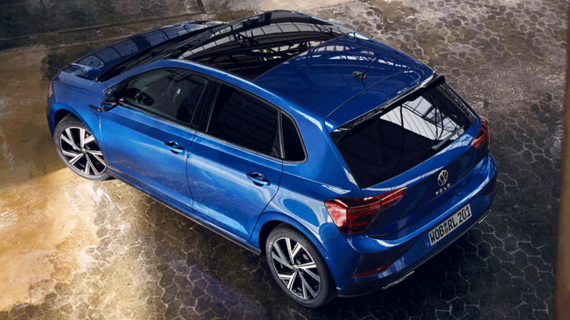 Top angle of the Volkswagen Polo