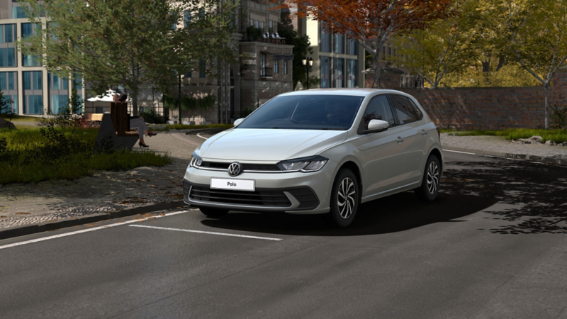 Photo of a Polo Life parked on a street outside an apartment block