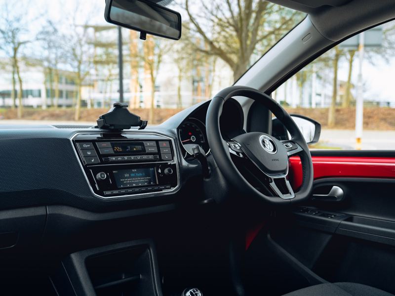 The radio in the VW up