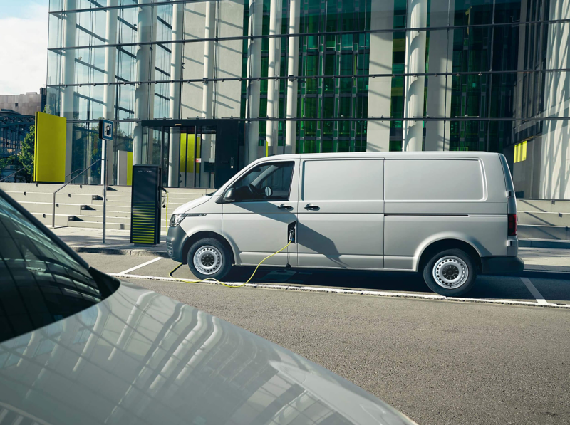 ABT eTransporter charging in a city