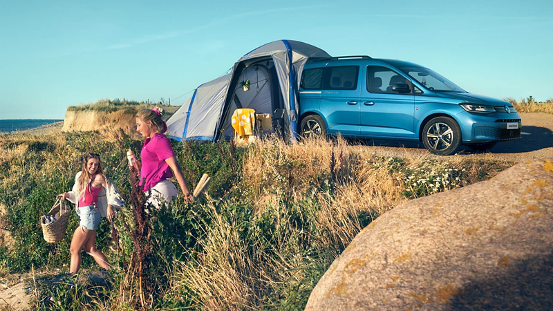 Caddy California with a rear tent