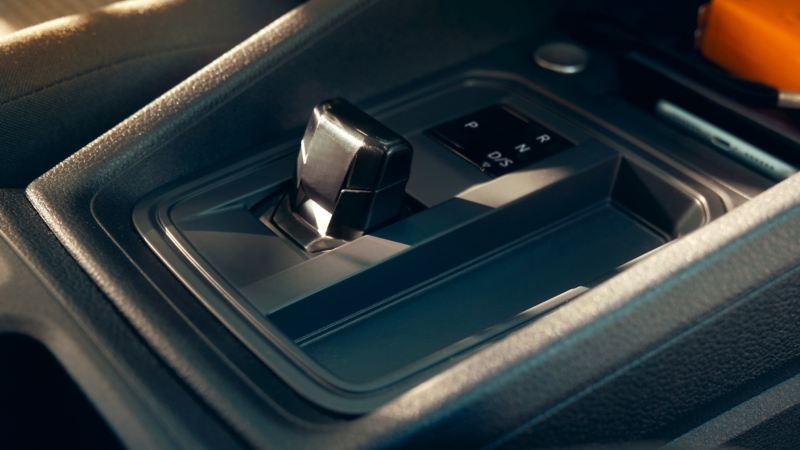 VW DSG gearbox gear lever on van dashboard